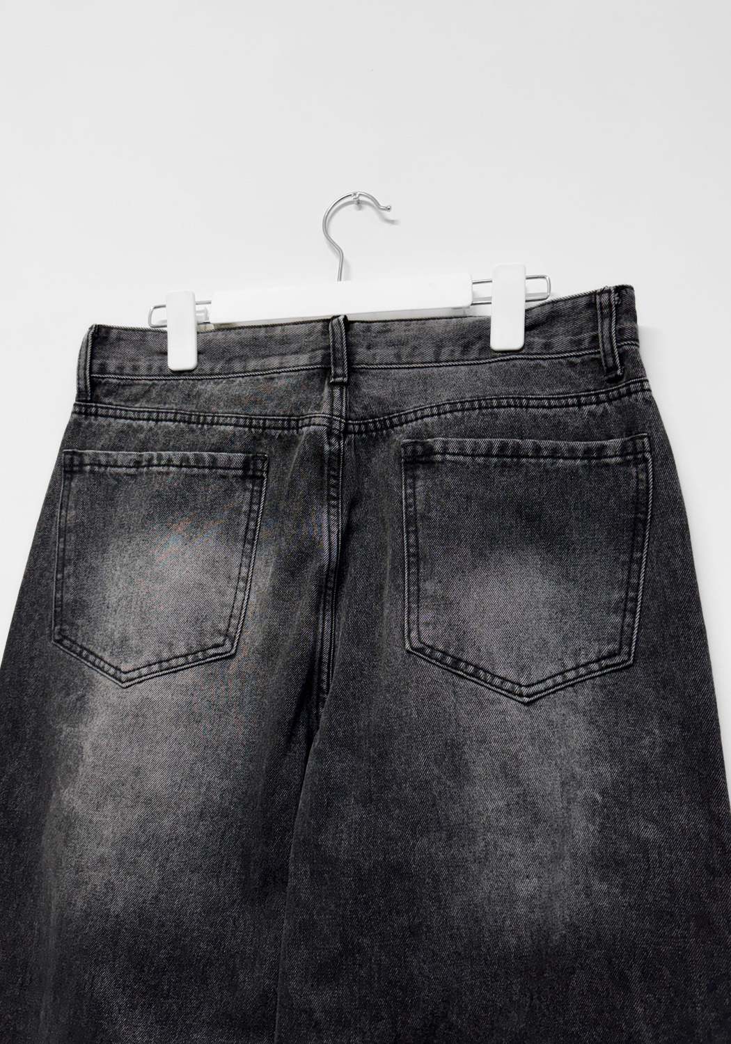 Vintage Wash Wide Denim Pants(Unisex)