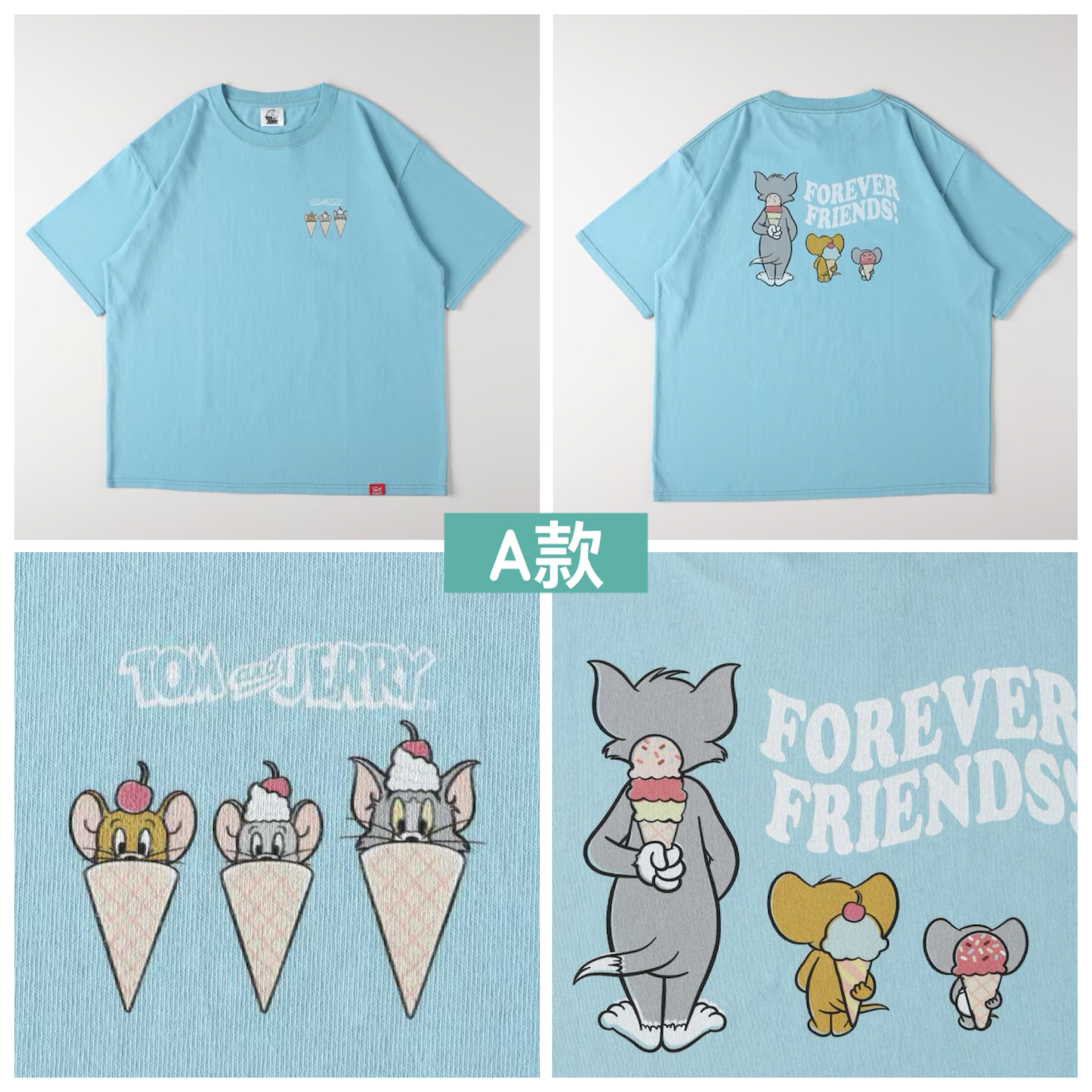 日本預訂📍日本Tom and Jerry x Right On得意夏日系列 - 短袖Tee (大人/小童Size)