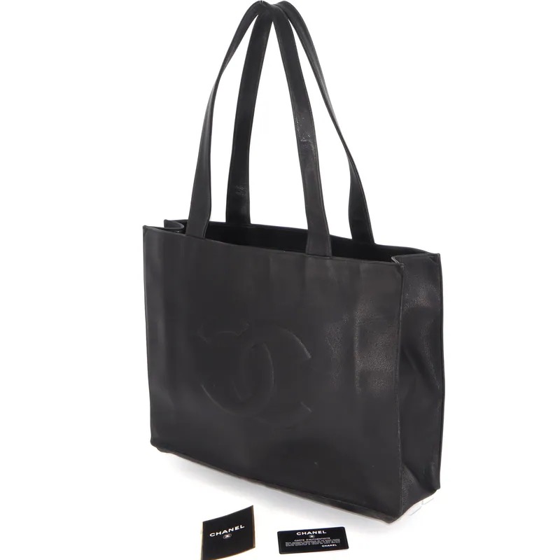 Chanel Coco Mark Caviar Large Tote Bag