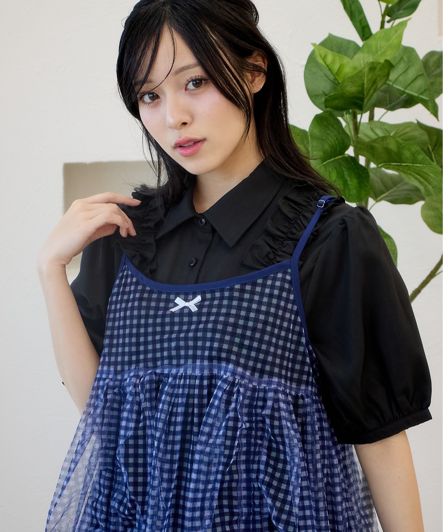 抽繩蝴蝶結吊帶【JOT005】