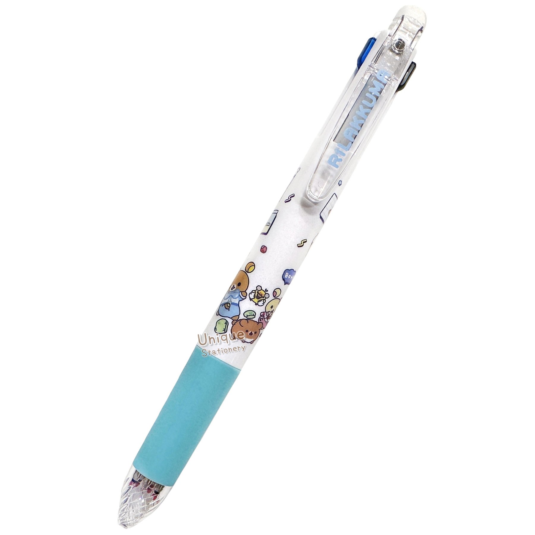 現貨｜San-X Rilakkuma 鬆弛熊 日本製 Zebra SARASA multi 4+1 多功能5用筆 4色啫喱筆+鉛芯筆 (PR16901)