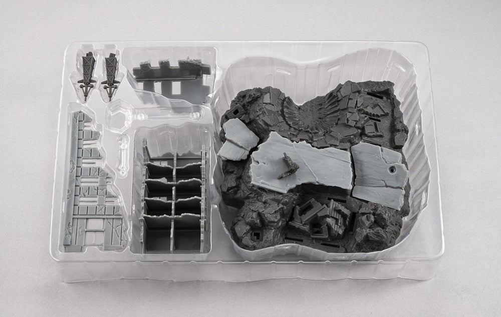 R.M.S《機動戰士高達 》G502M 紐約廢墟 (金屬色ver.) MEGAHOUSE RM series G structure Mobile Suit Gundam【GS02M】The abandoned buildings in New Yark city（Material Color Edition）場景