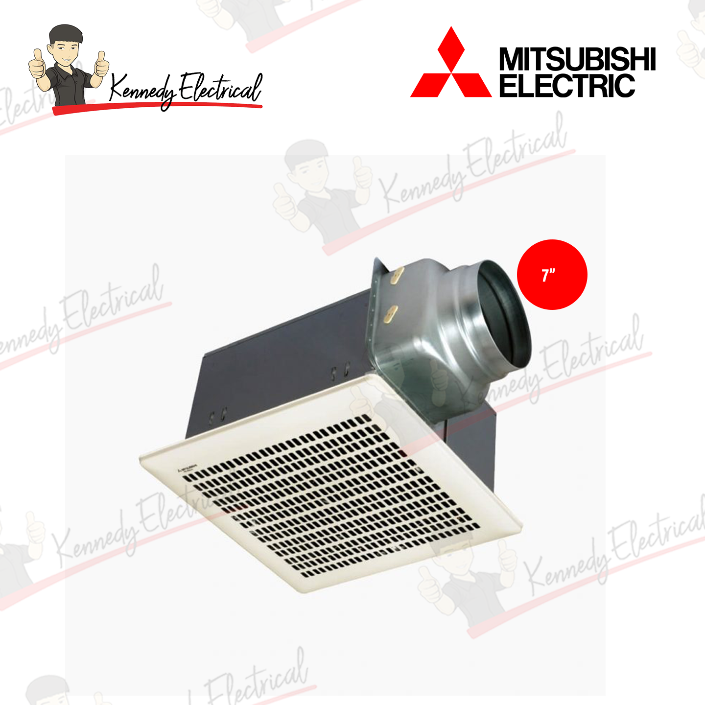 Mitsubishi 7" Ceiling Mounted Ventilating Fan VD-18Z4T7