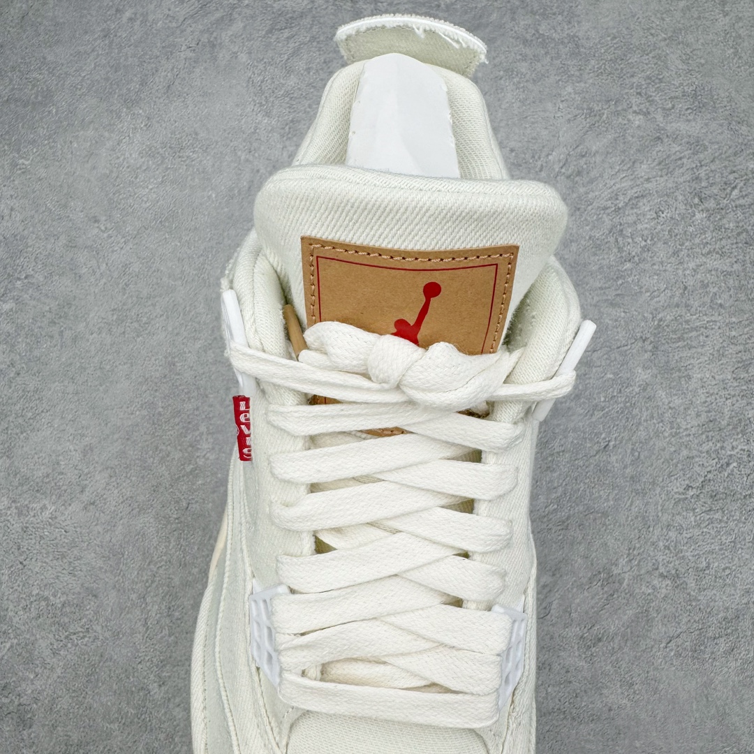 Levi's x Air Jordan 4 Retro 'White Denim' AO2571-100