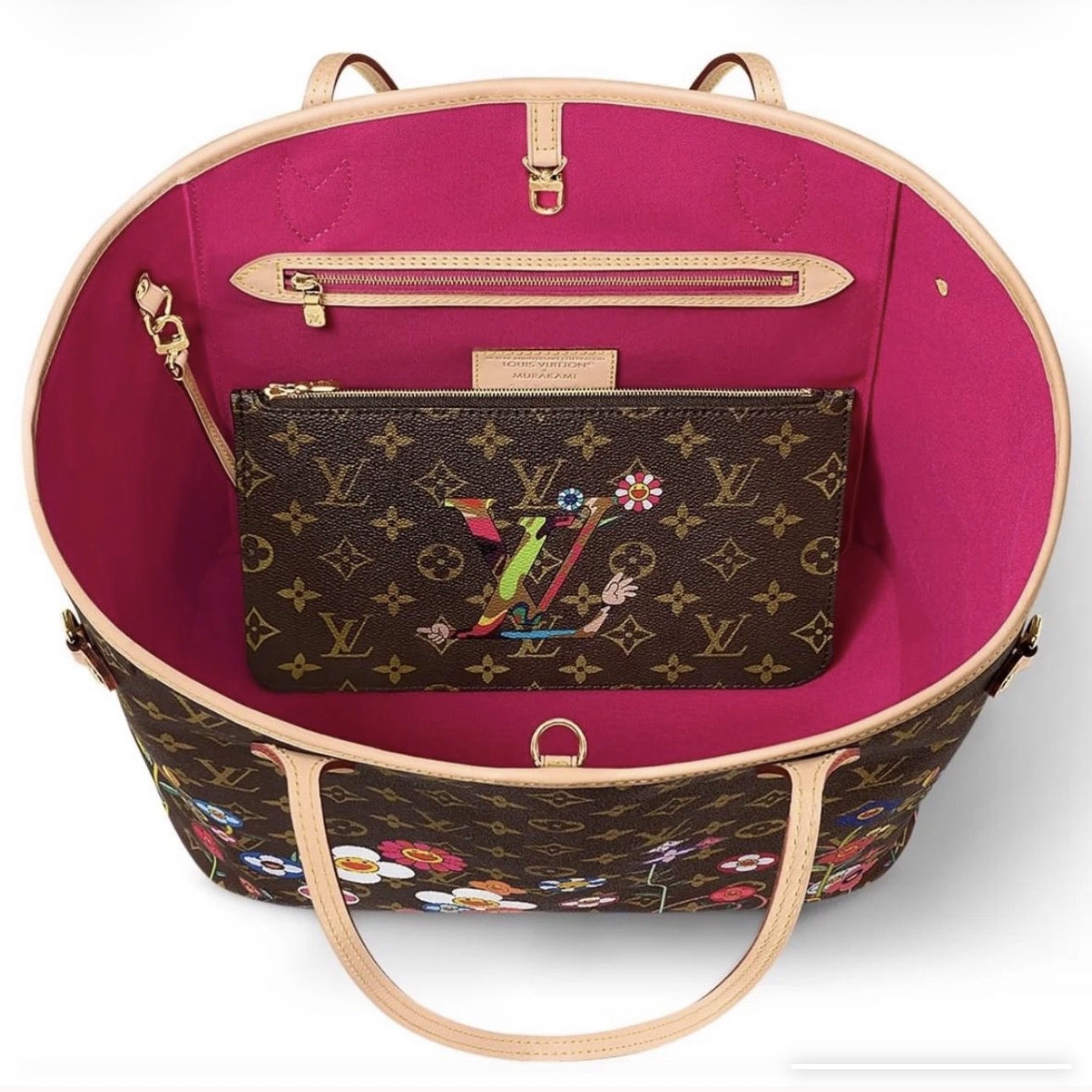 Louis Vuitton 村上隆限量絕版Neverfull