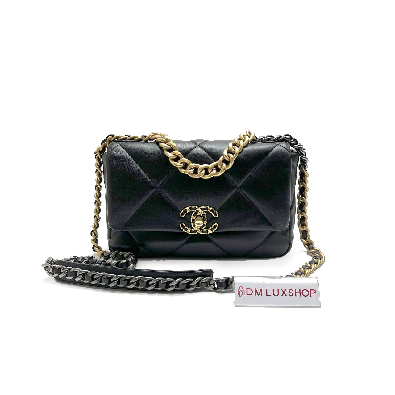 Chanel 19 Bag Small Black GHW (Microchip)