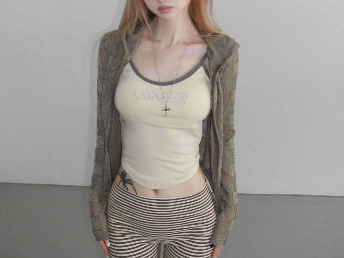 Floral Lace Zip-Up Hoodie