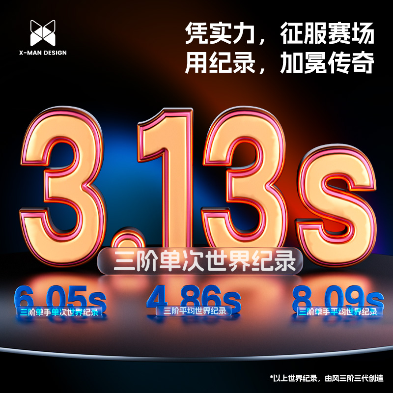 奇藝QY Tornado V5 M 風三階五代 旗艦3x3磁力扭計骰