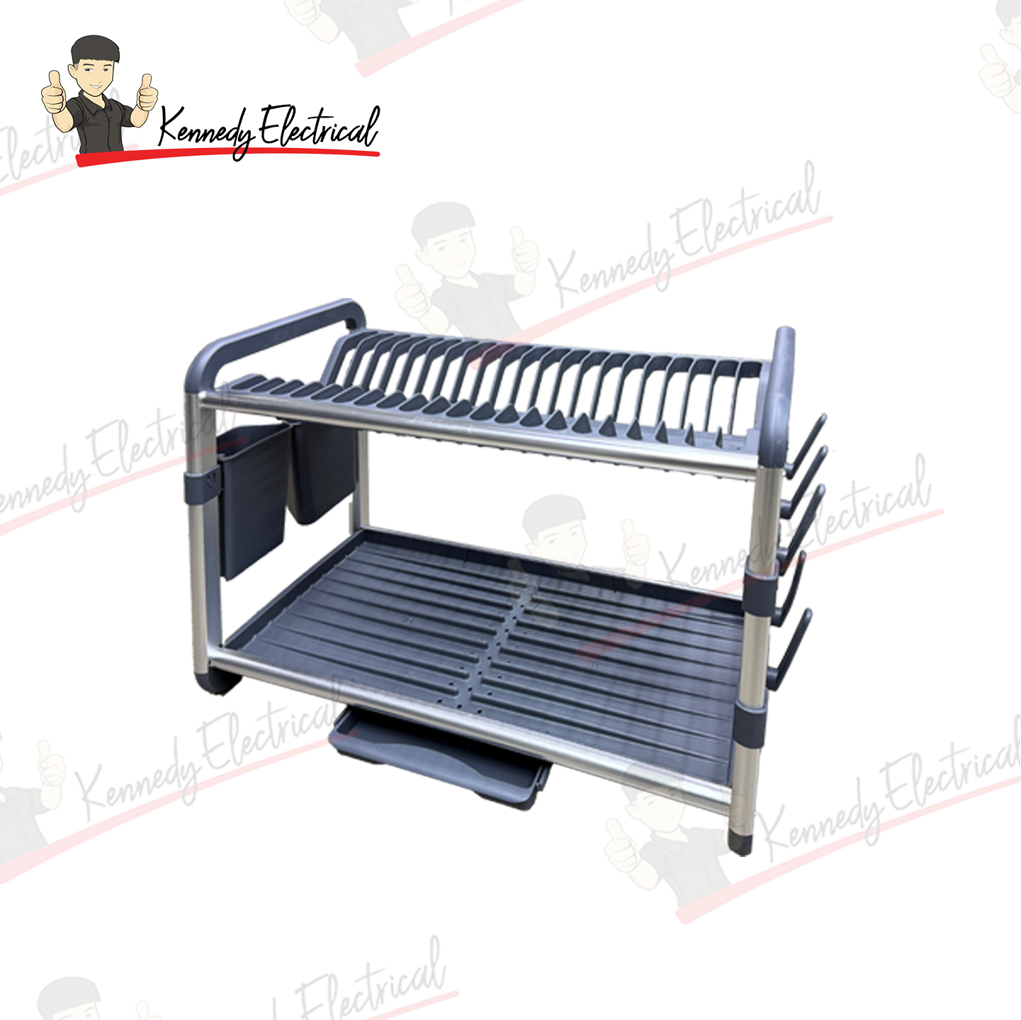 Sx843# Aluminium 2 Layer Silver Dish Rack R1-702