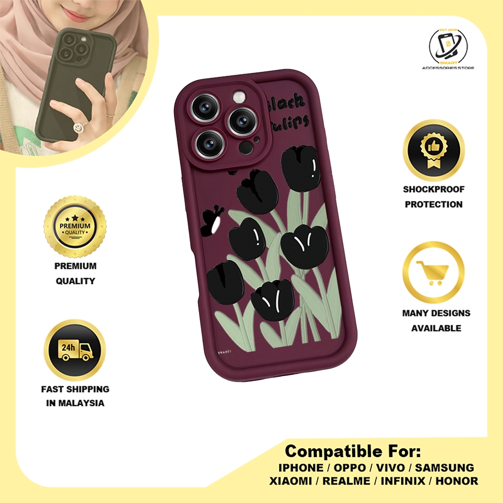 TPU DESIGN CASE PHONE FOR INFINIX - DESIGN FLOWER X