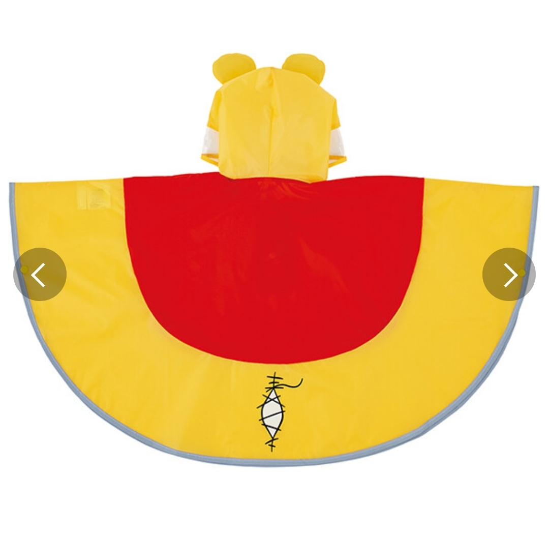 📢開團啦 約3月22日截單一次日本直送~新款迪士尼小熊維尼斗篷雨衣 90cm