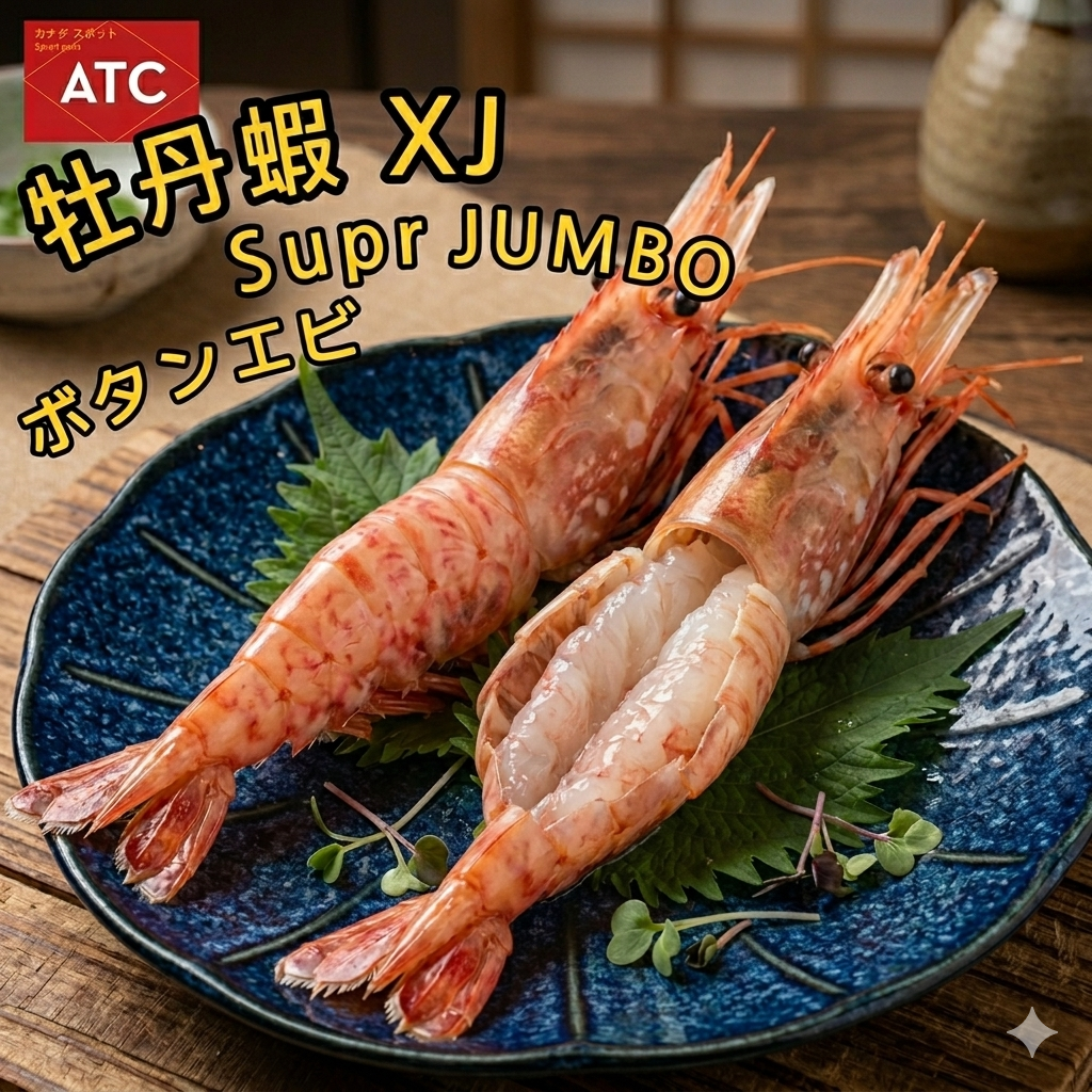 加拿大▪︎ATC▪︎牡丹蝦 刺身級XJ🔸️SUPER JUMBO[11-15本:1KG ]