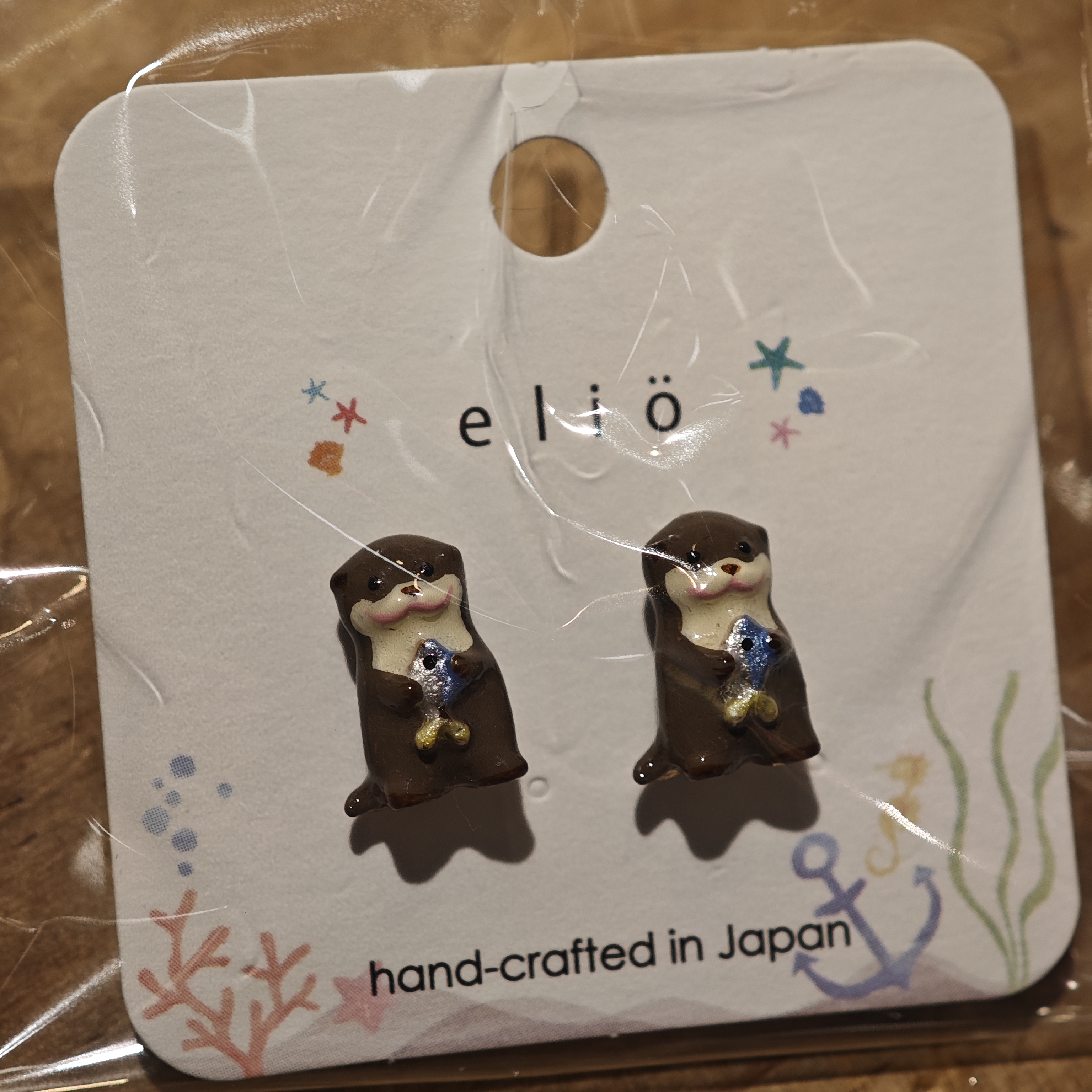 elio 水獺 耳環Ael-051