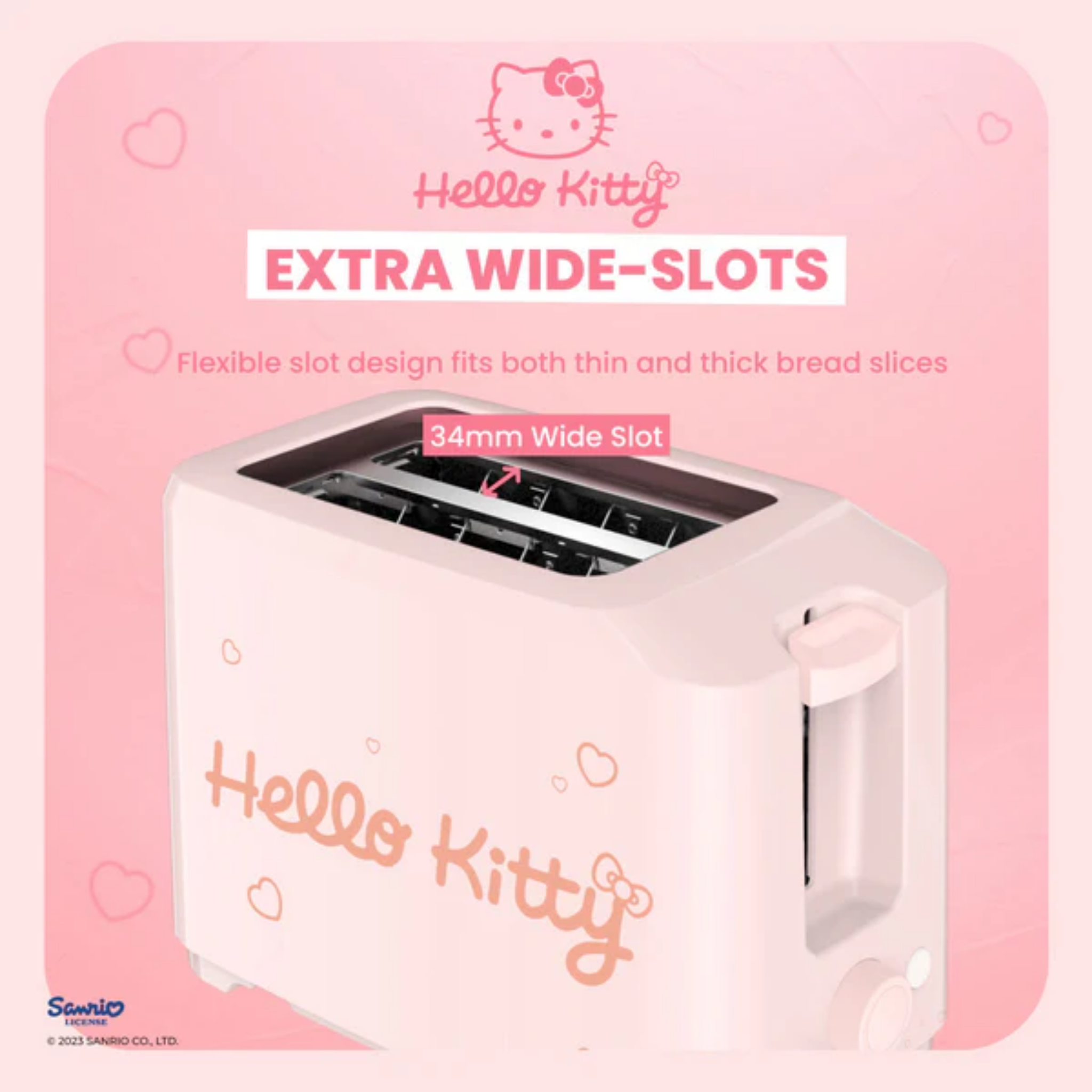 Russell Taylors 2-Slice Hello Kitty Toaster (T1HK)