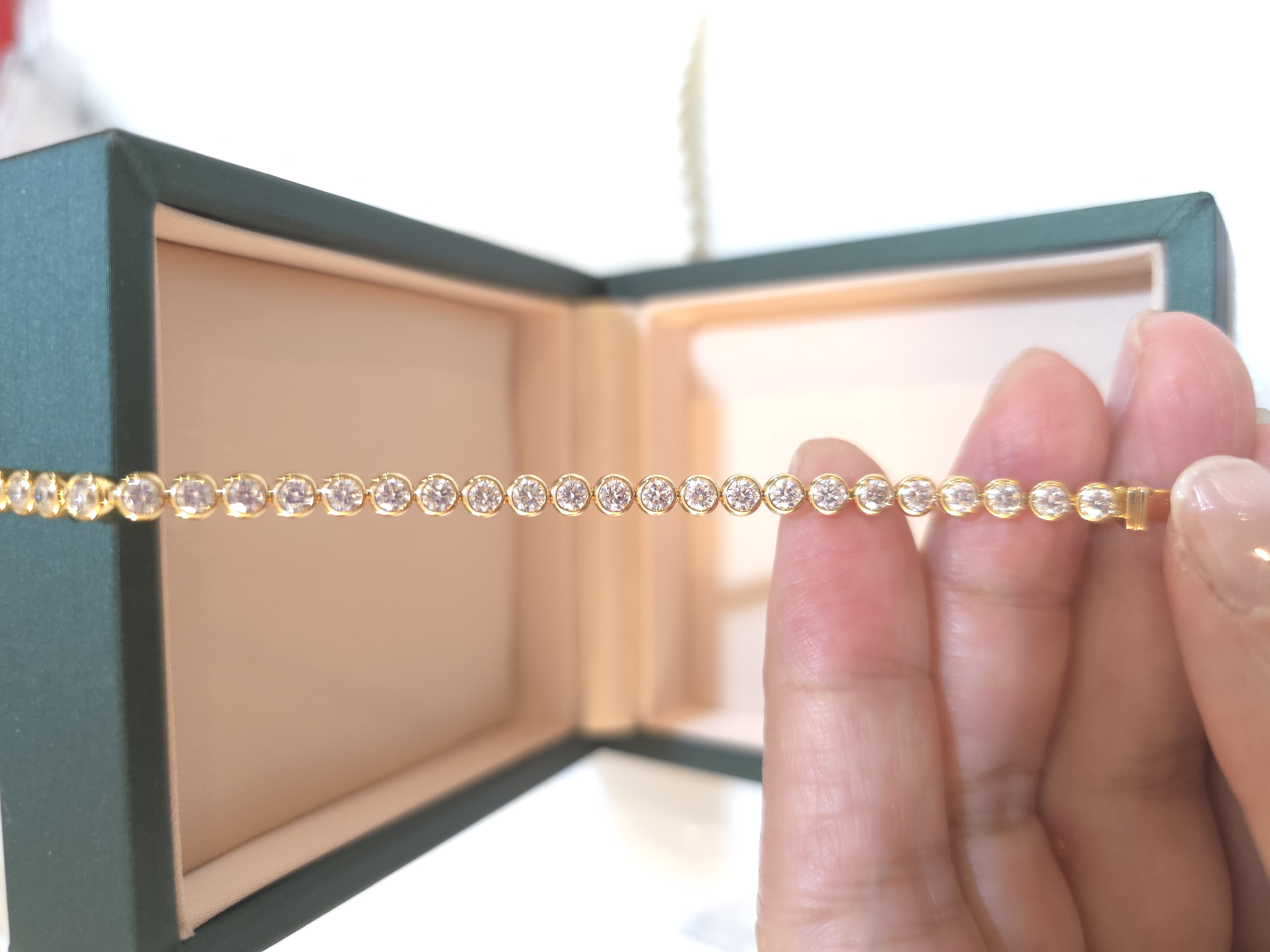 18K 培育鑽石手鏈 d3.97/41 G7.92 S16.5