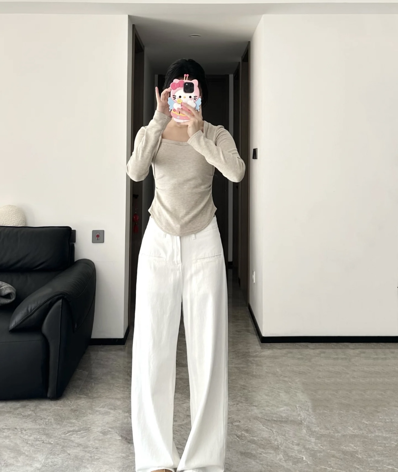 PT225直筒牛仔长裤