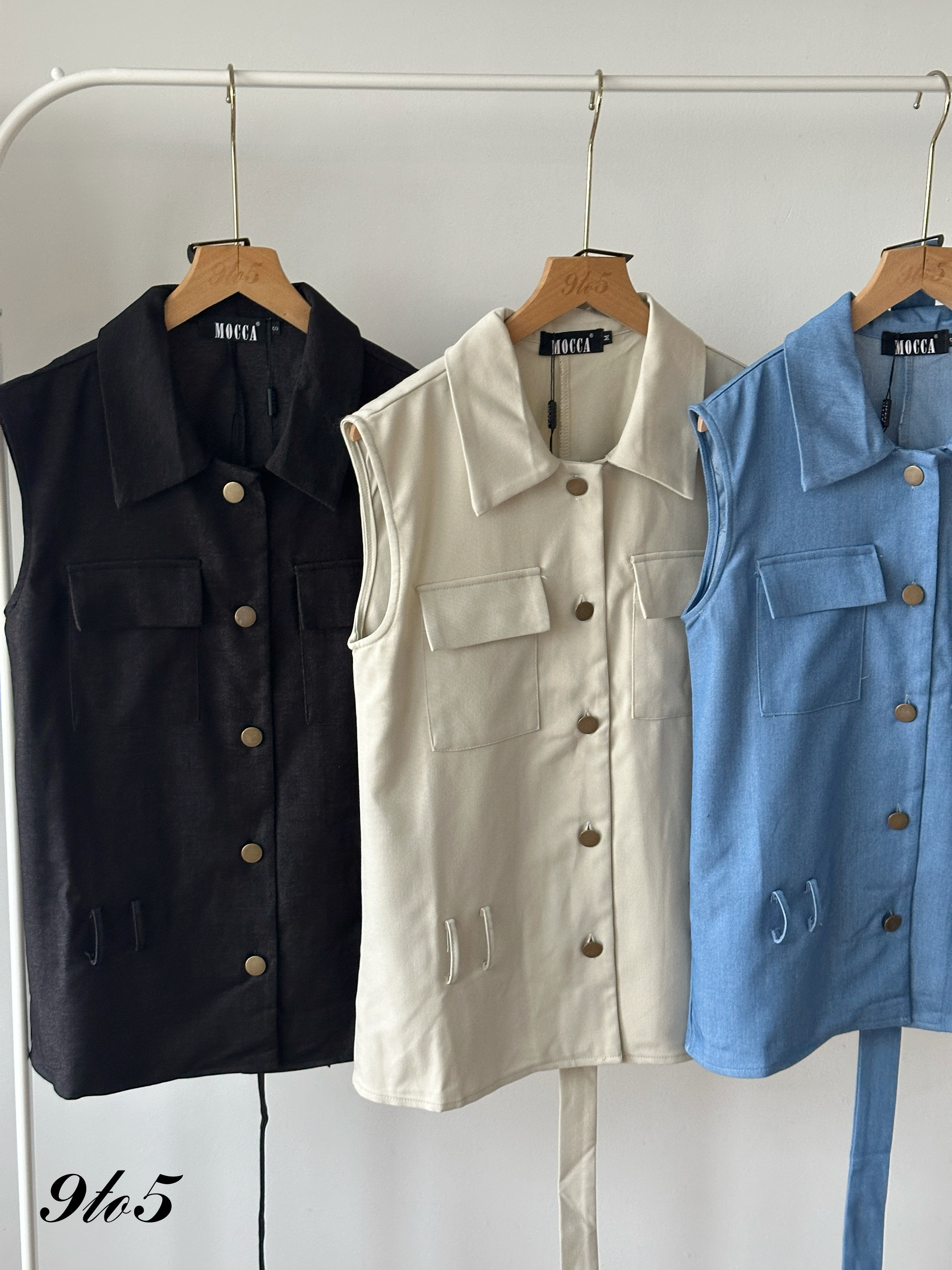 D2363 Long Vest Matching Set - 3 Colors 