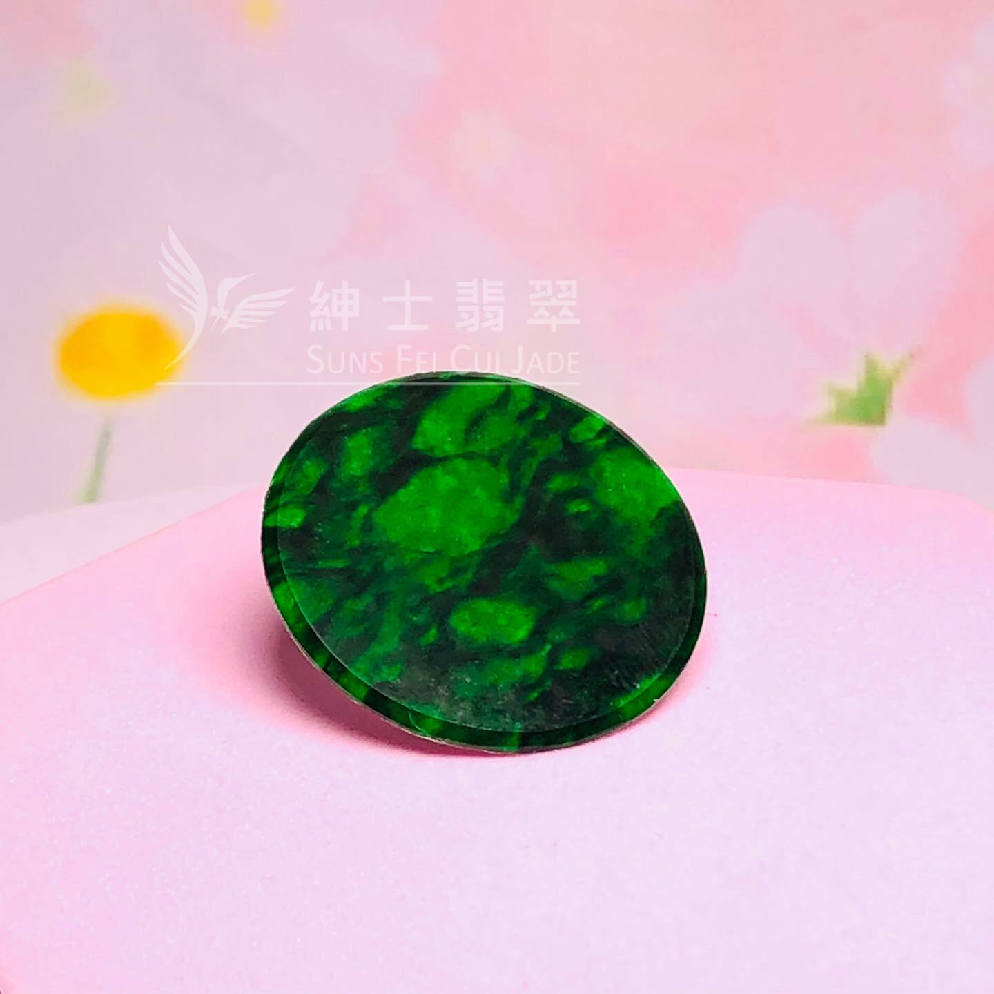 豹紋花青圓牌 - 7