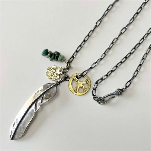 只按訂單生產~Atease スノーマン目黒蓮さん着用モデル XL FEATHER SET NECKLACE pre order/訂購