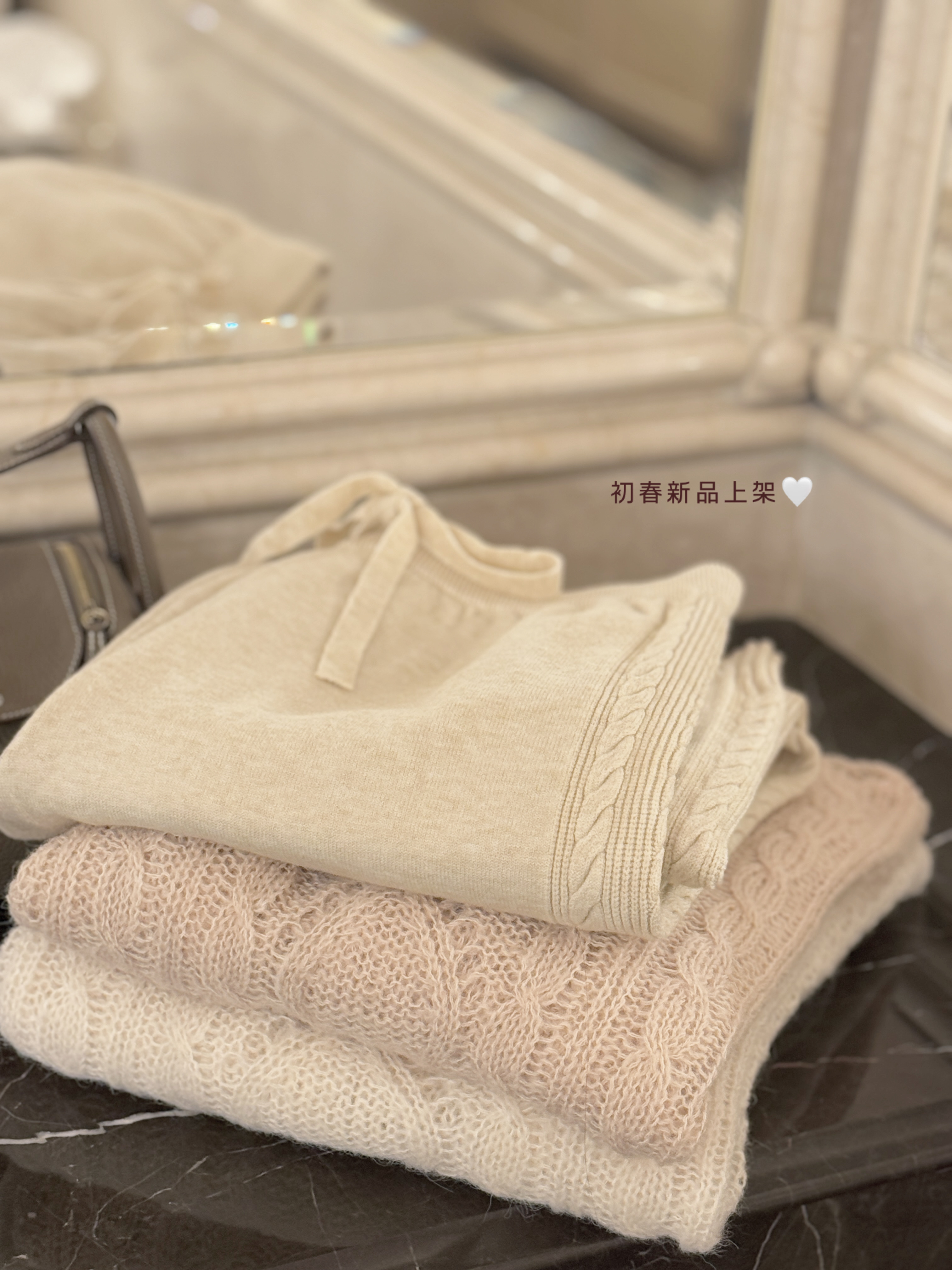 麻花長款knit top (配同色收腰帶）✨*SPECIAL PRICE*