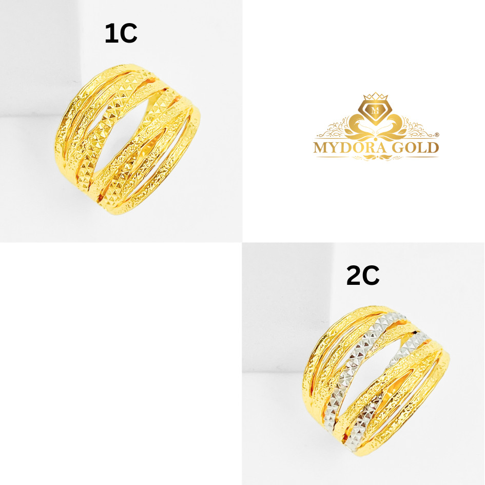 MYDORA Cincin Nabila Pasir 8 Layer (5G) l EMAS 916/22K