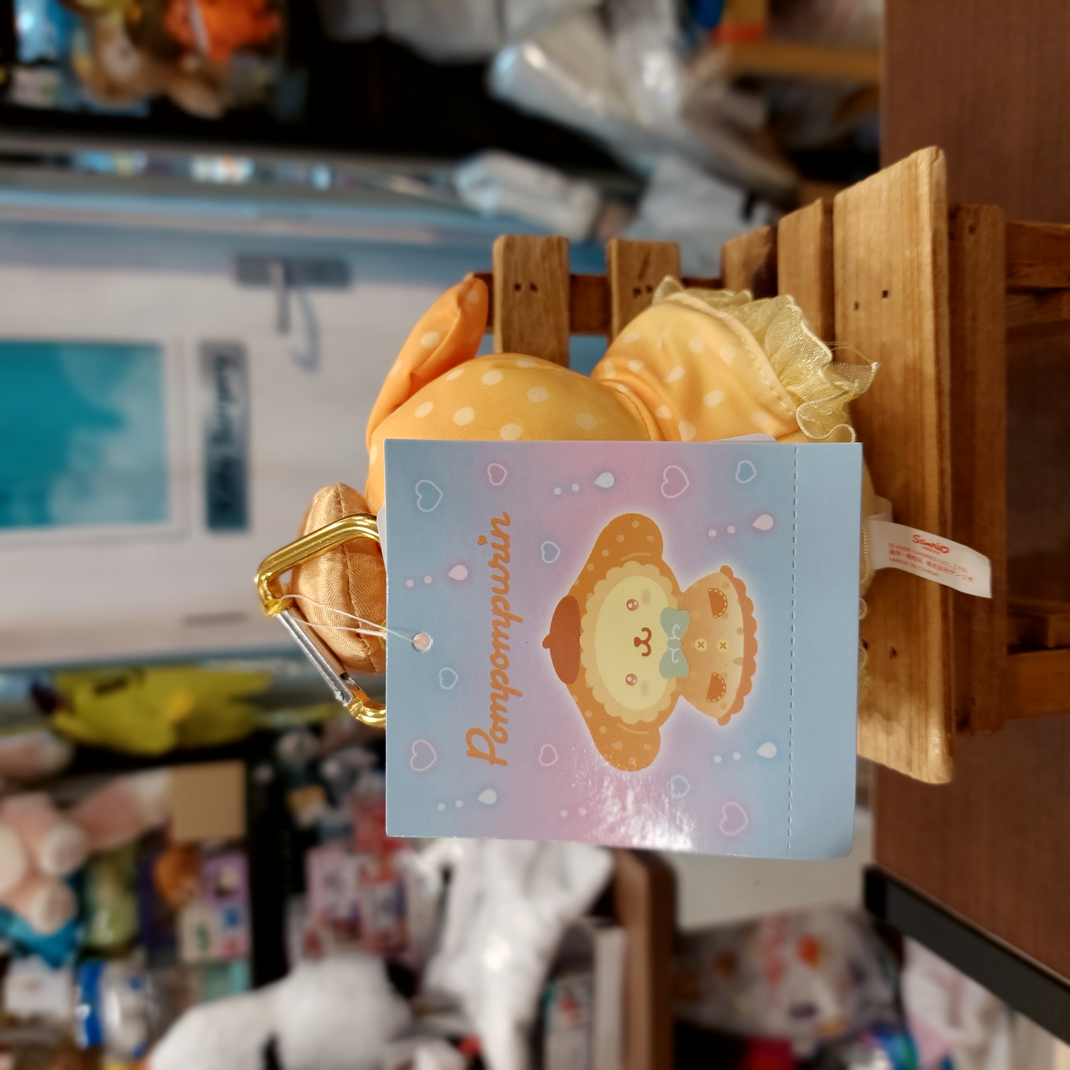 原裝日本 Sanrio 布甸狗 pompompurin 雨天系列 吊飾 