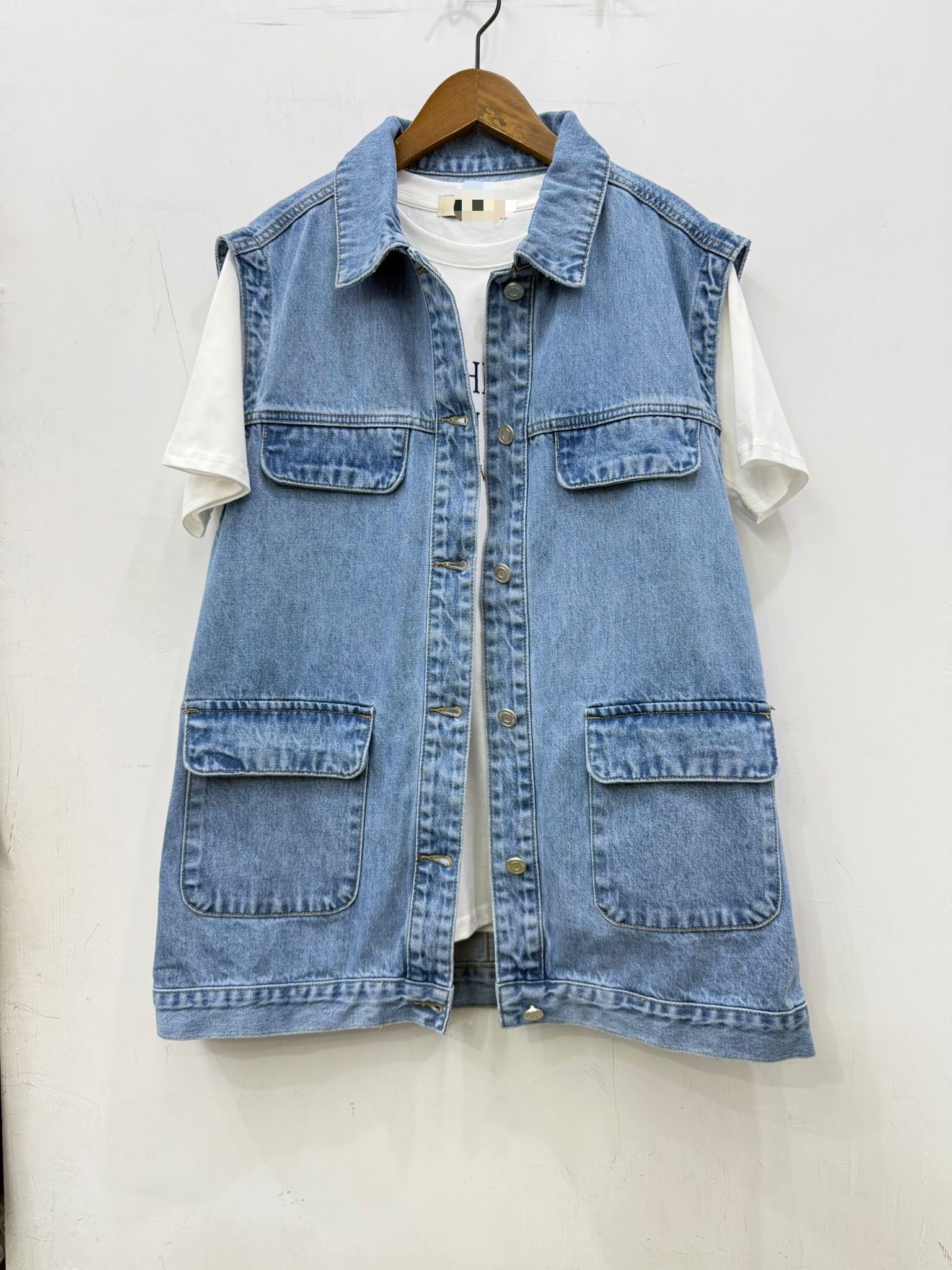 韓國牛仔背心 M506 03no24350