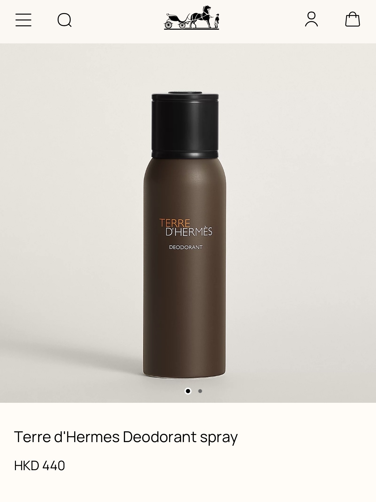  hermes愛馬仕大地止汗噴霧150ml