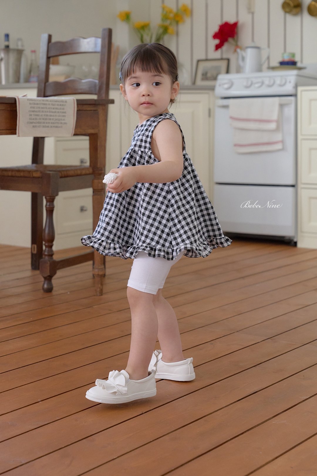 ☀️預訂 韓國直送☀️🇰🇷Bebenine三色格紋荷葉邊背心