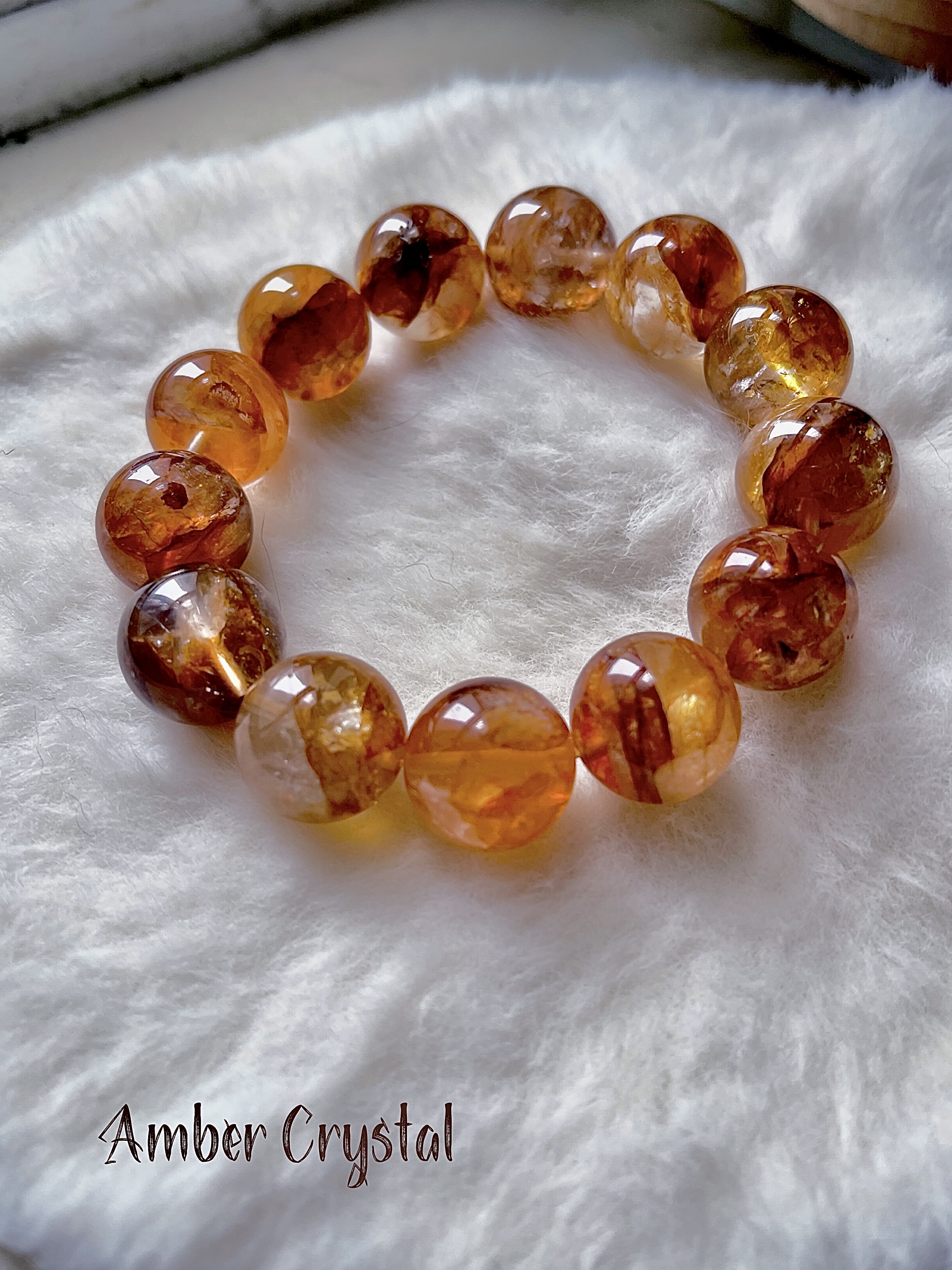 黃膠花水晶 Hematoid Quartz