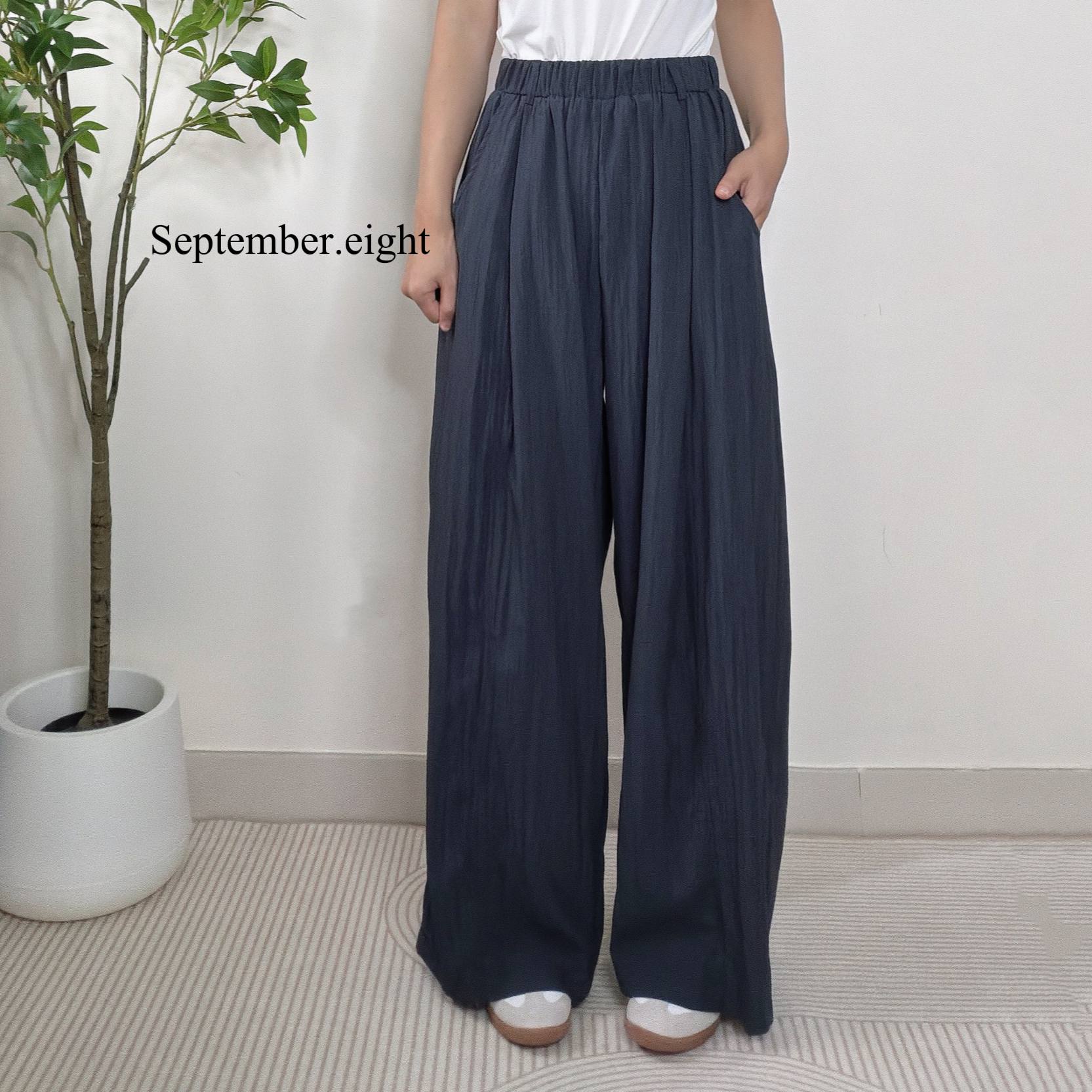 長腿快乾布闊褲