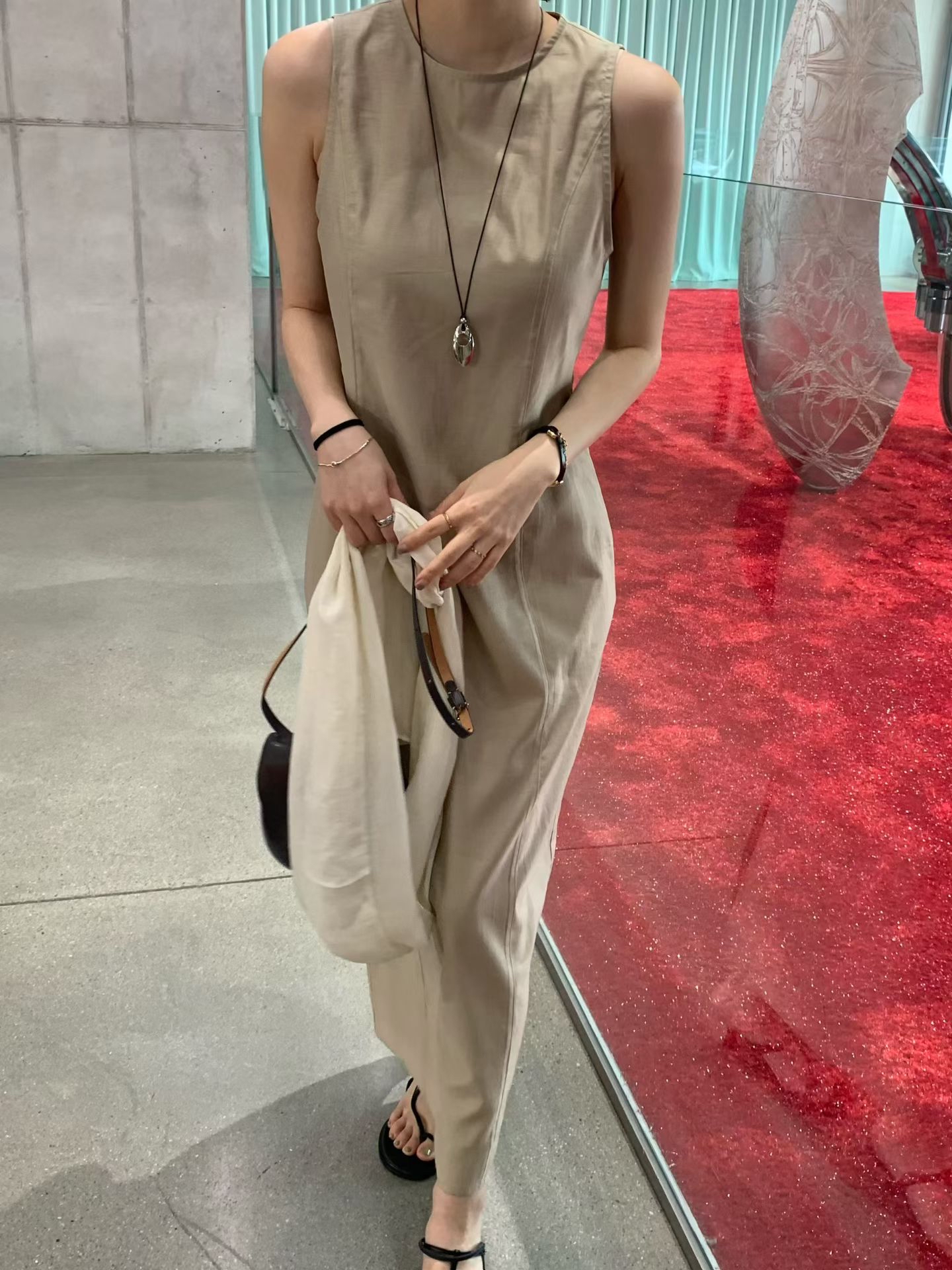 Elegant one piece long dress (with inner dress)