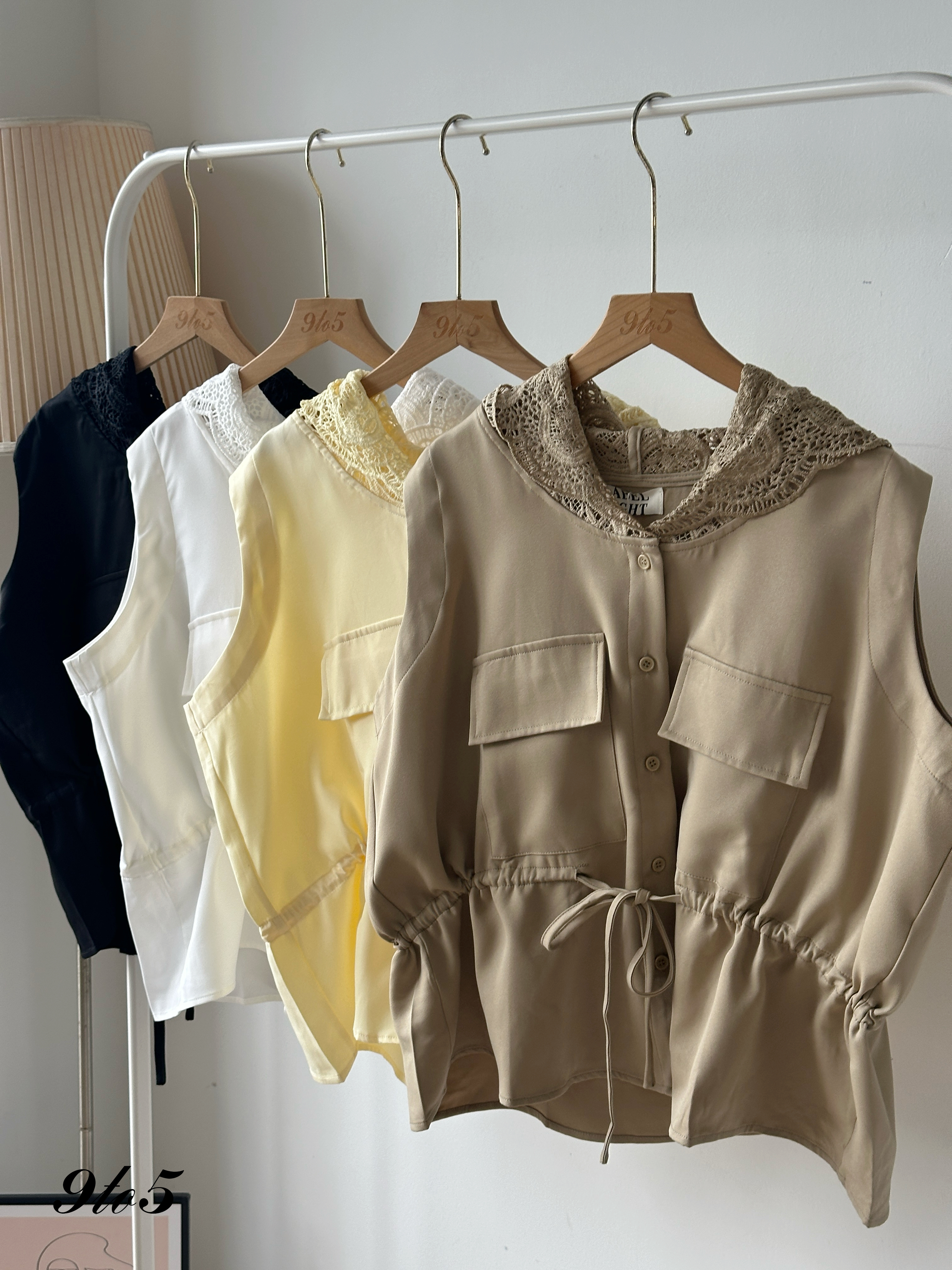 T4115 Lace Hood Oversize Top - 4 Colors 