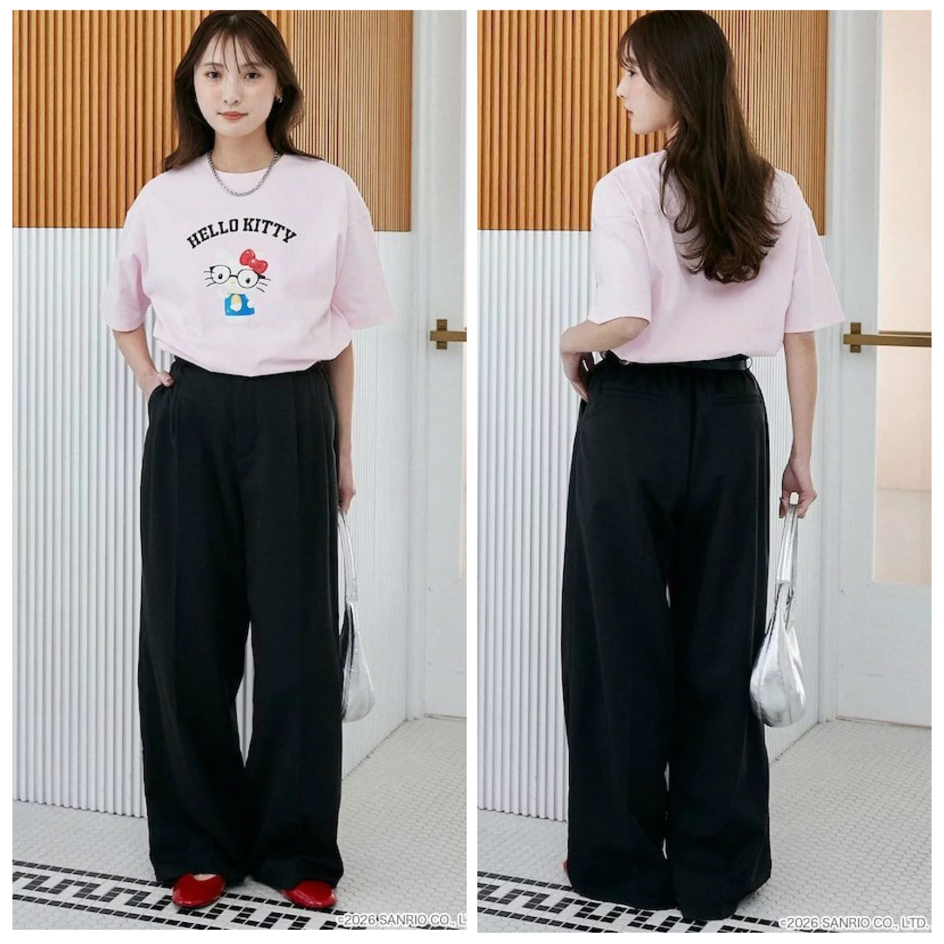 日本預訂📍日本Sanrio可愛戴眼鏡樣短袖Tee 不包郵