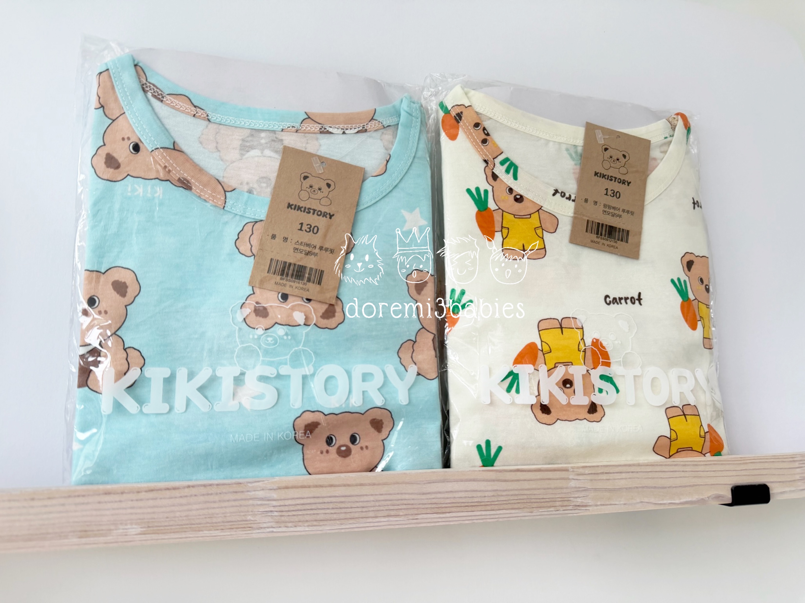 kikistory 棉+莫代爾9分袖家居服【獨家發售!】 (預訂10-14日到貨)