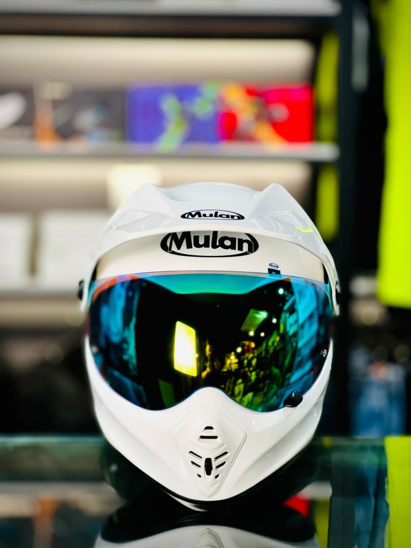 MULAN 739 FIBREGLASS Adventure Helmet | Bulletproof Kevlar | Photochromic Visor | ECE Approved