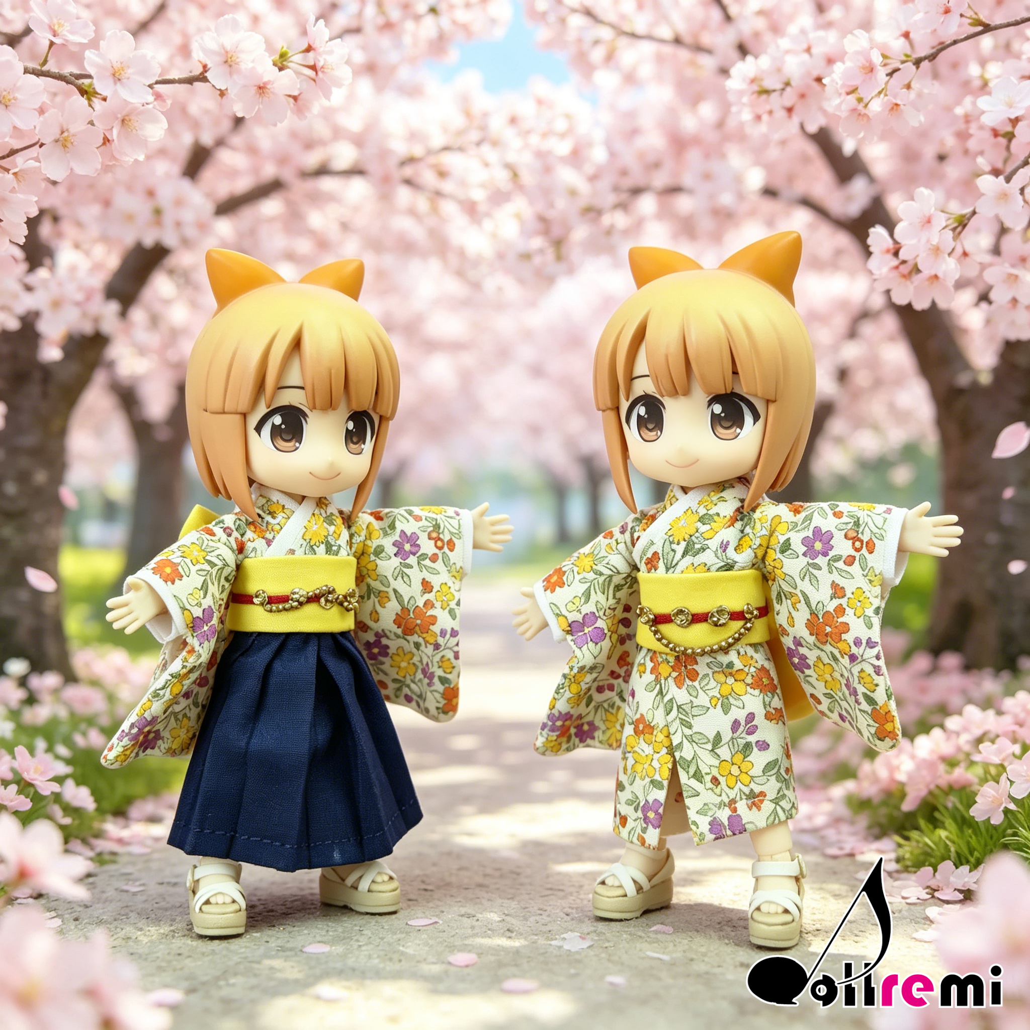 【dollremi】(OB0891) 和服兩件套 Kimono two-piece set