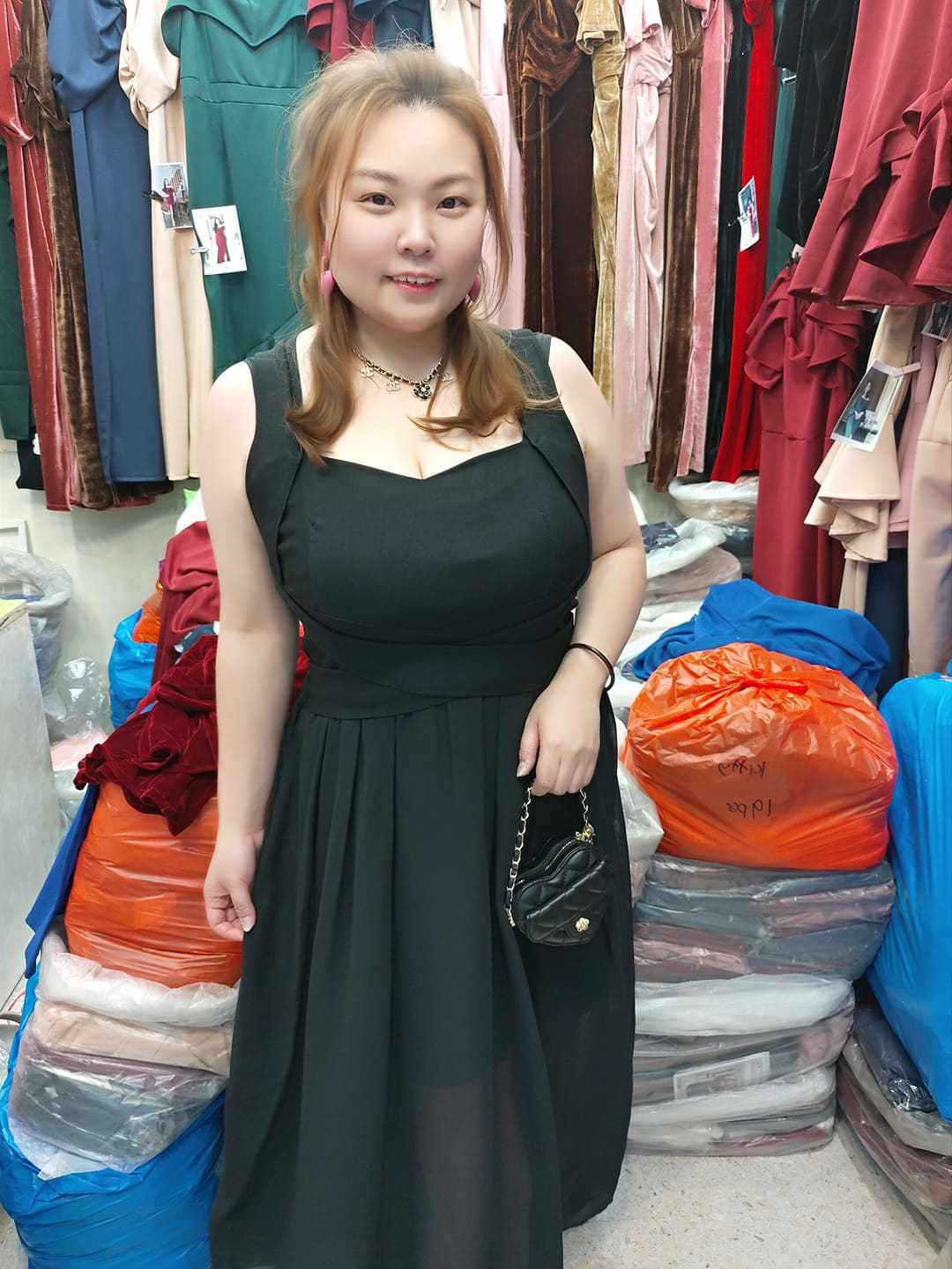 B01/BB0017 小V粗带设计款长礼服