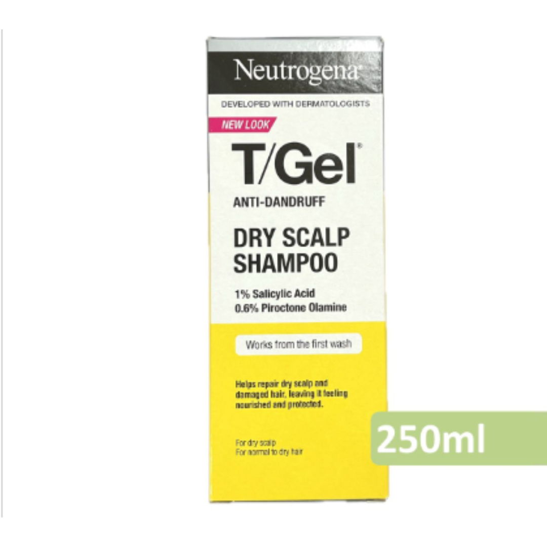 Neutrogena - T/GEL 乾性頭皮屑洗髮水 250ml (Y) [平行進口]