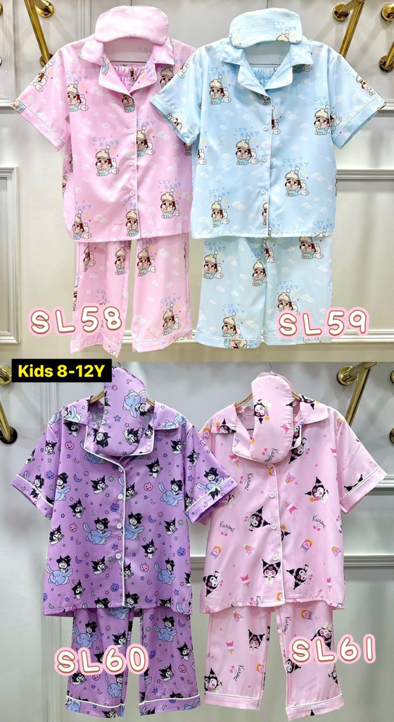 泰國直送真絲睡衣 兒童版