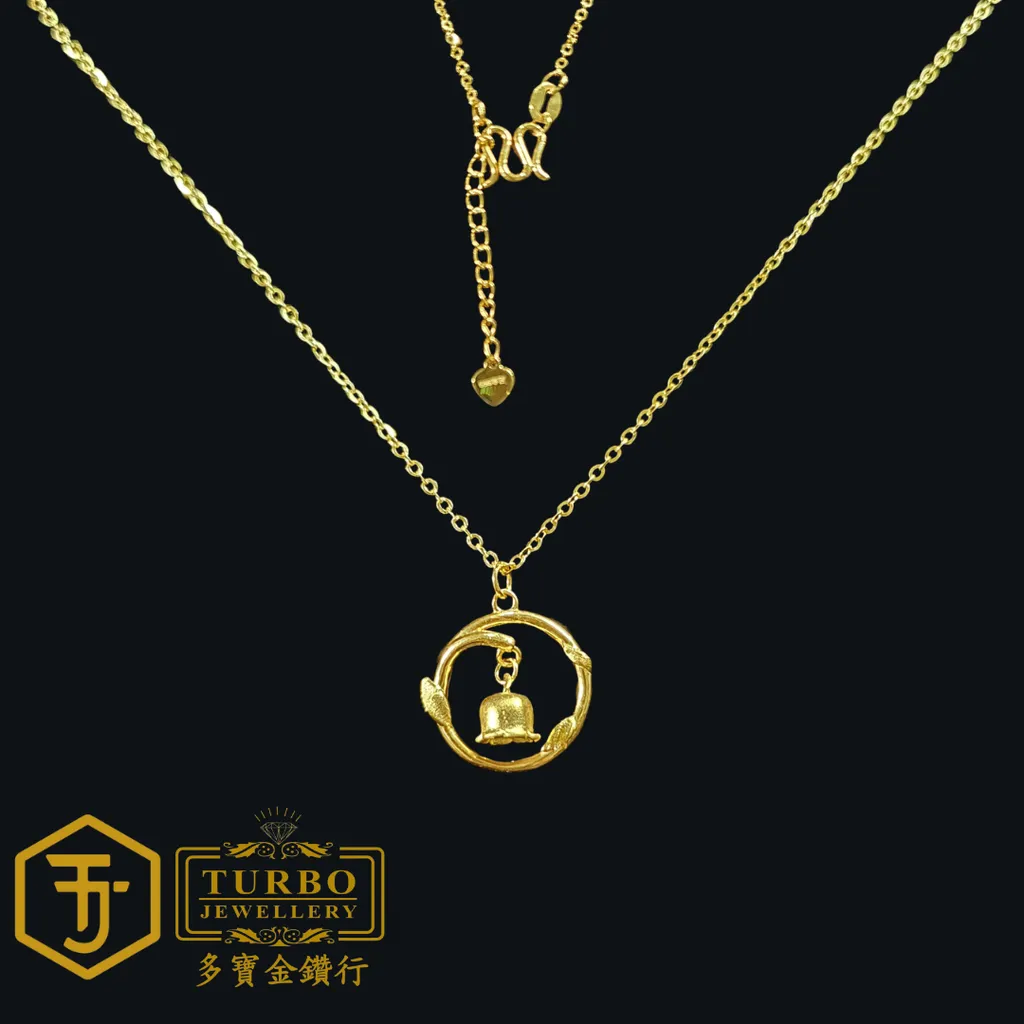 TURBO [999G] Polo Bellflower Necklace Polo间镂空铃兰花颈链