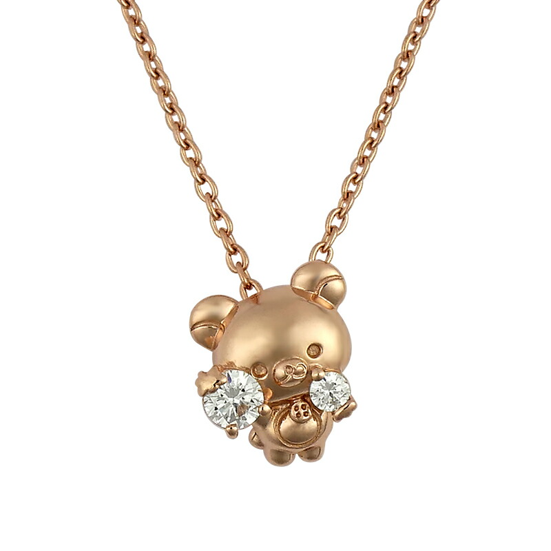 預訂 | 日本版  鬆弛熊 925銀閃石頸鏈 (2色可選)