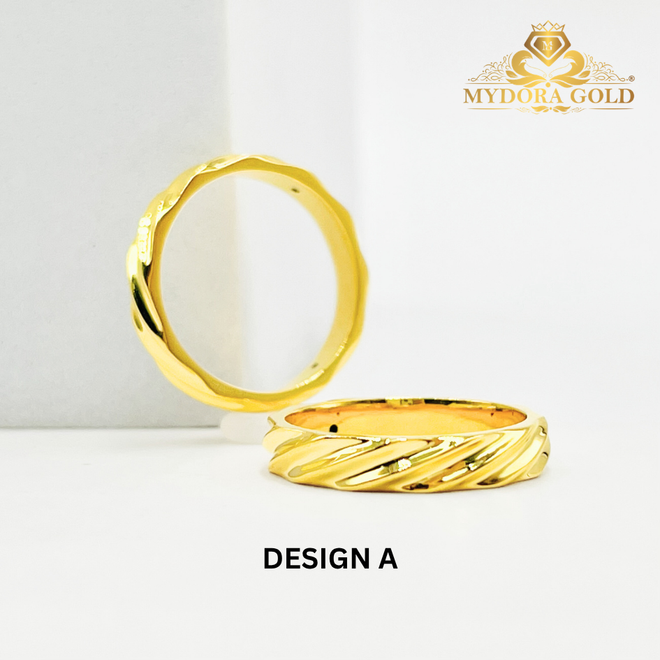 MYDORA Cincin Belah Rotan Twisted (5G) l EMAS 916/22K