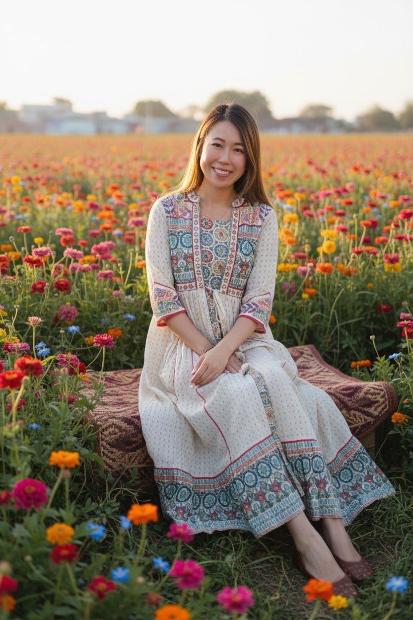 Milky White Mandala Fake 2 pcs OP 51" #1033