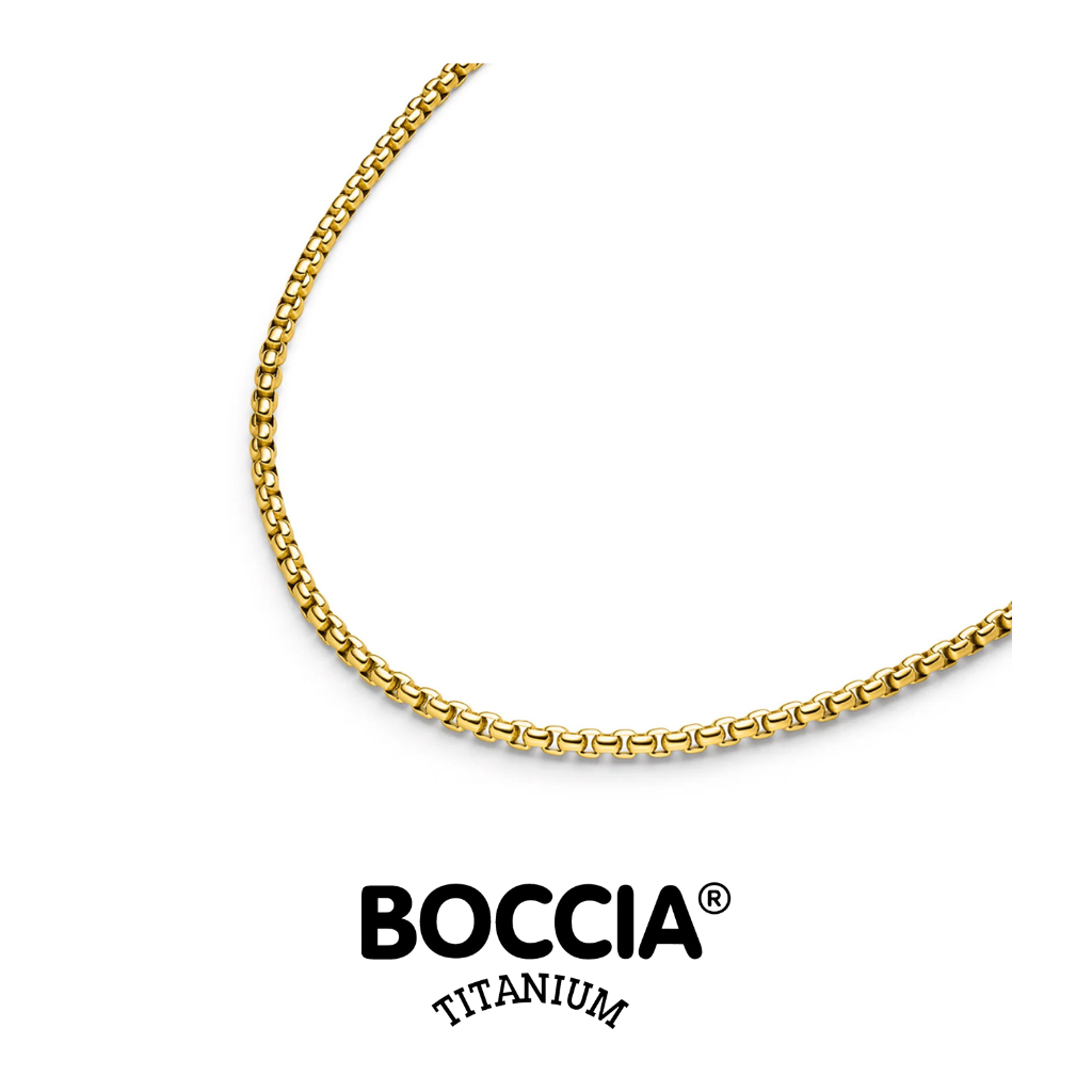 Boccia Titanium 08085-02 鈦金屬 / 鍍金項鍊 