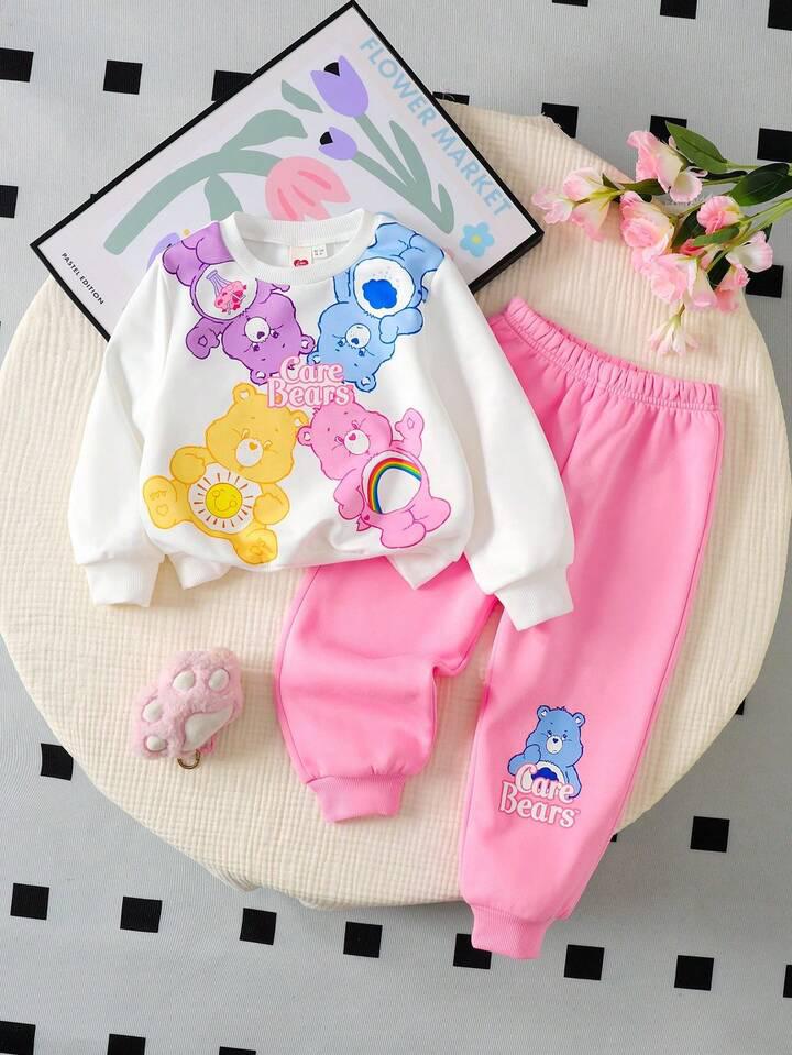 🌈可愛卡通熊兒童套裝🐻