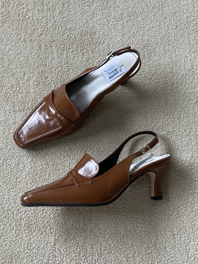 Classic Pointed Slingback Loafers (3 colors)