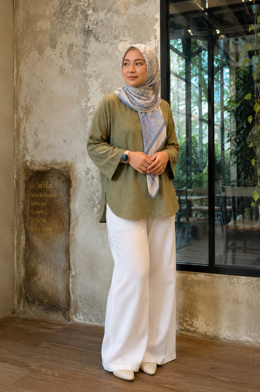 BASIC TOP in Olive