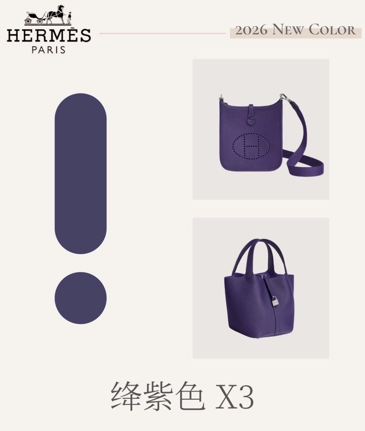 Hermes 全新🆕 R.M.S Evercolor皮 搪瓷tone on tone 銀扣 Card Holder