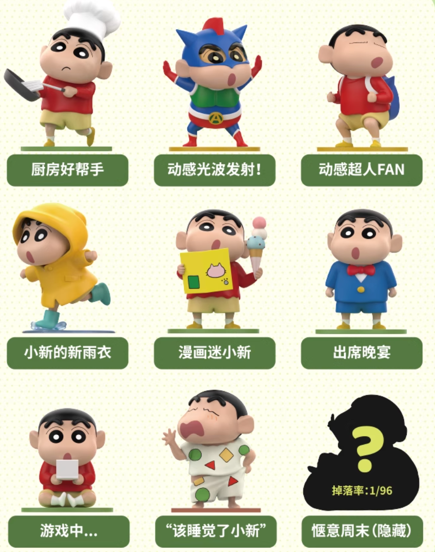 [蠟筆小新] 悠閒週末系列 盲盒 | 1件